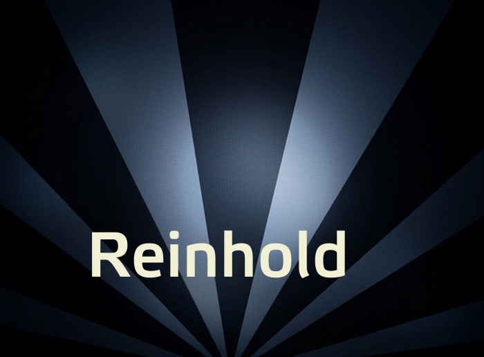 Bilder mit Namen Reinhold