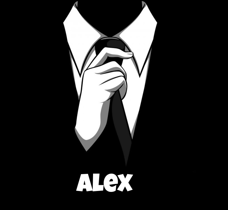 Avatare mit dem Bild eines strengen Anzugs für Alex