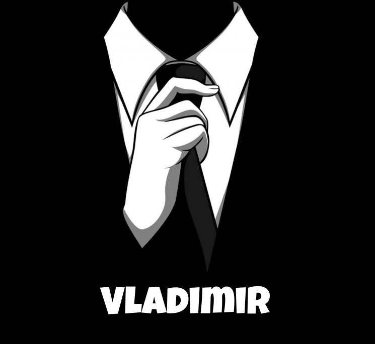 Avatare mit dem Bild eines strengen Anzugs fr Vladimir