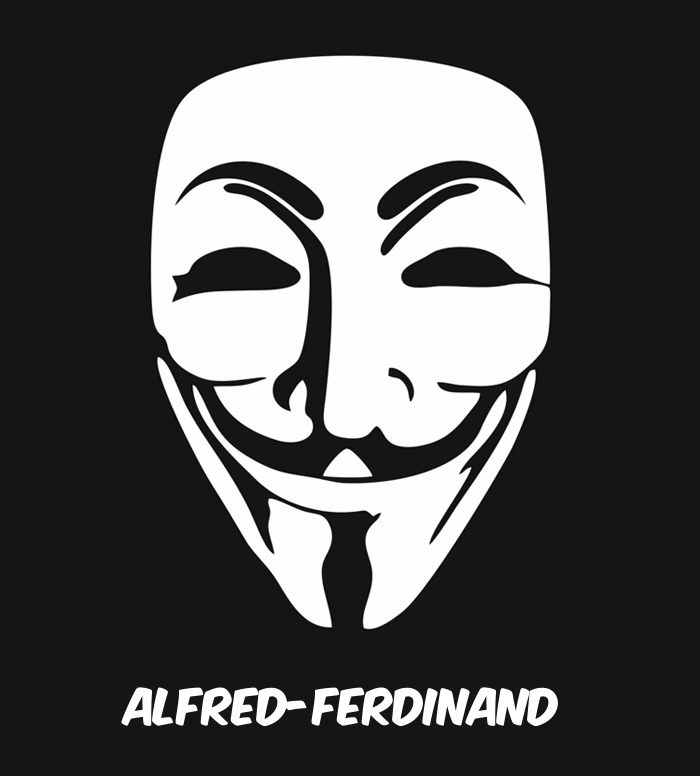 Bilder anonyme Maske namens Alfred-Ferdinand