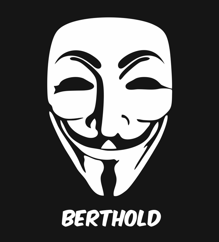 Bilder anonyme Maske namens Berthold