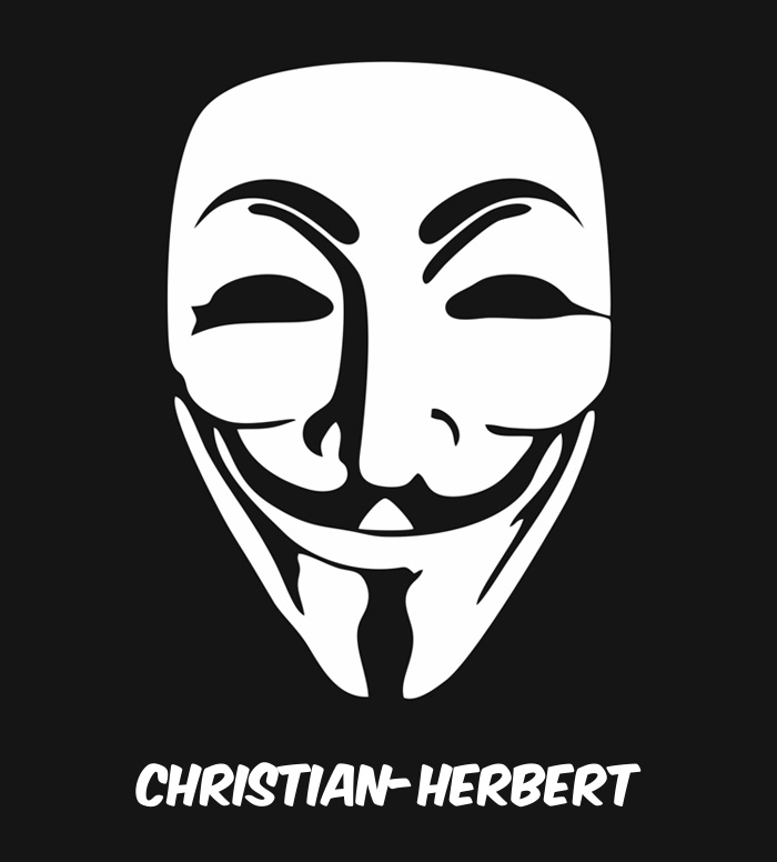 Bilder anonyme Maske namens Christian-Herbert
