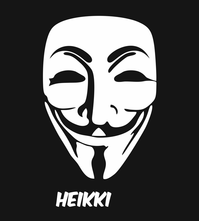 Bilder anonyme Maske namens Heikki