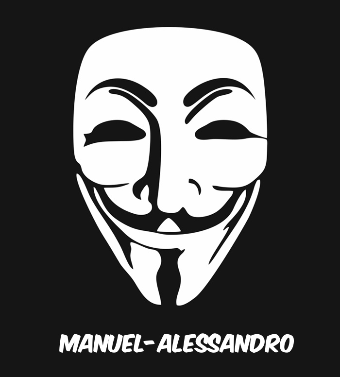 Bilder anonyme Maske namens Manuel-Alessandro