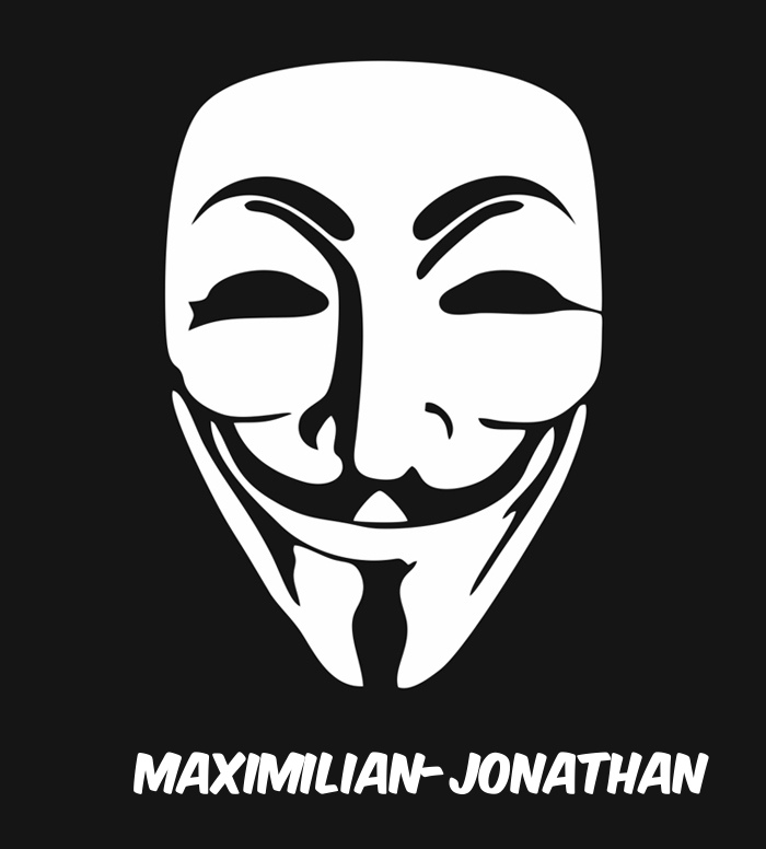 Bilder anonyme Maske namens Maximilian-Jonathan