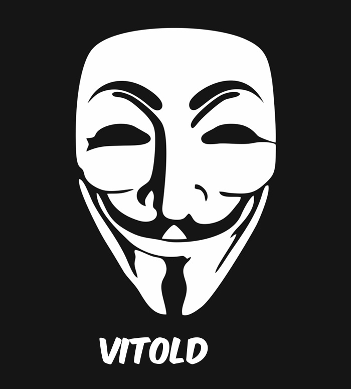 Bilder anonyme Maske namens Vitold