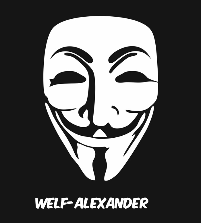 Bilder anonyme Maske namens Welf-Alexander
