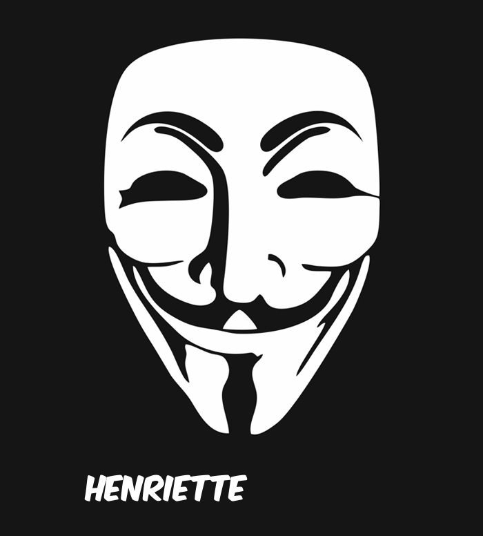 Bilder anonyme Maske namens Henriette