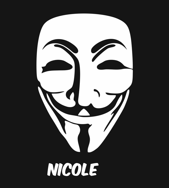Bilder anonyme Maske namens Nicole