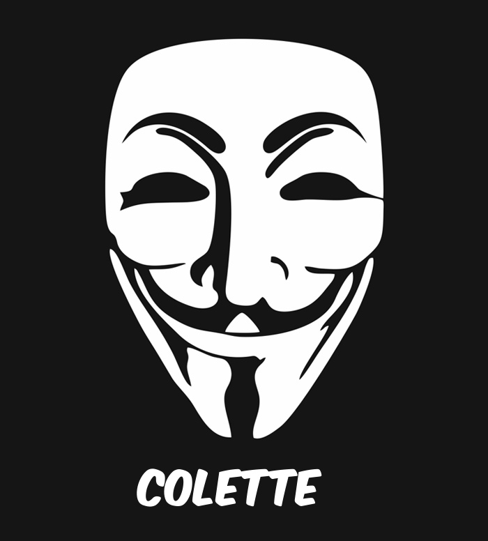Bilder anonyme Maske namens Colette