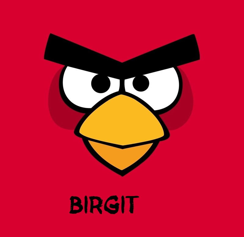 Bilder von Angry Birds namens Birgit